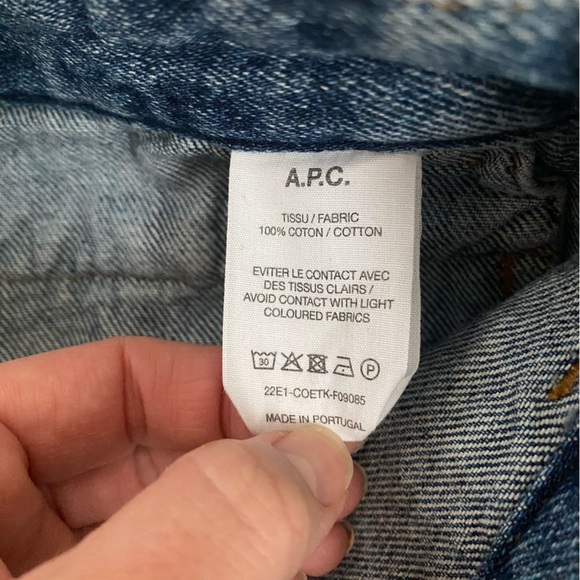 A.P.C. high waist flare jeans blue 25 - Picture 5 of 9